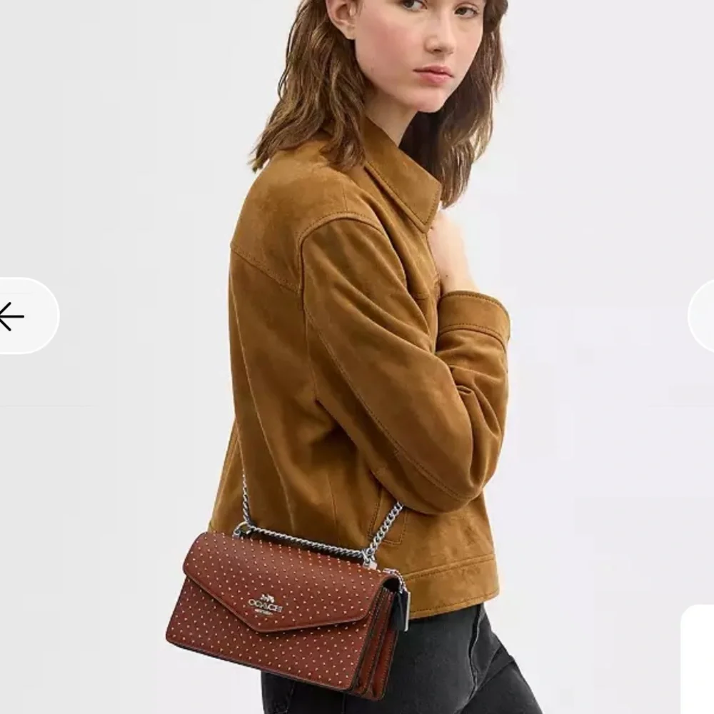 Coach Klare Envelope Crossbody Bag With Rivets